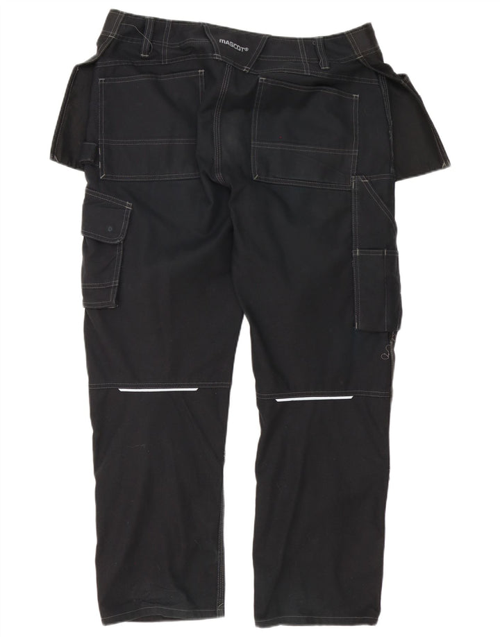 Calça cargo reta masculina mascote W36.5 L30 poliéster preto