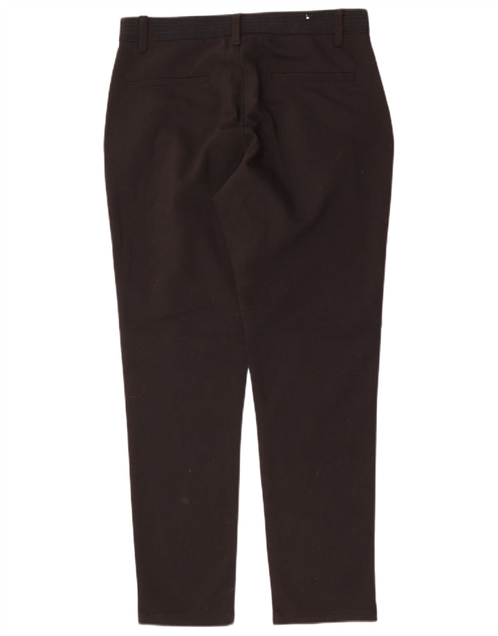 Zara Mens Slim Chino Calças Médio W31 L29 Algodão Preto
