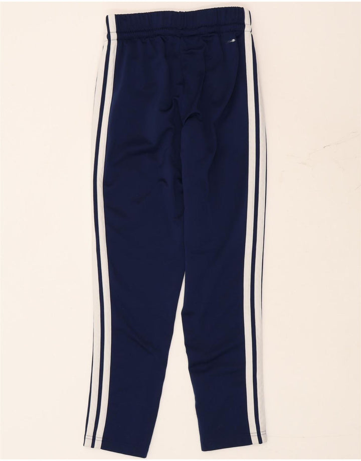 Calças de treino Adidas Boys Climacool 11-12 anos azul marinho poliéster