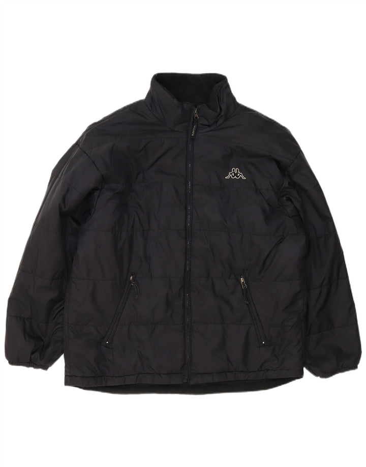Jaqueta acolchoada masculina Kappa UK 40 grande preta
