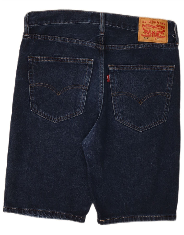 Shorts jeans masculino Levi's 522 W31 médio azul marinho