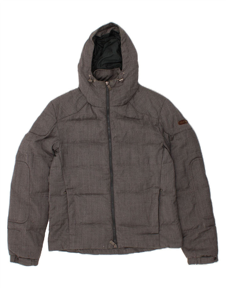 SIVIGLIA Womens Hooded Padded Jacket IT 48 XL Grey Vintage SIVIGLIA and Second-Hand SIVIGLIA from Messina Hembry 
