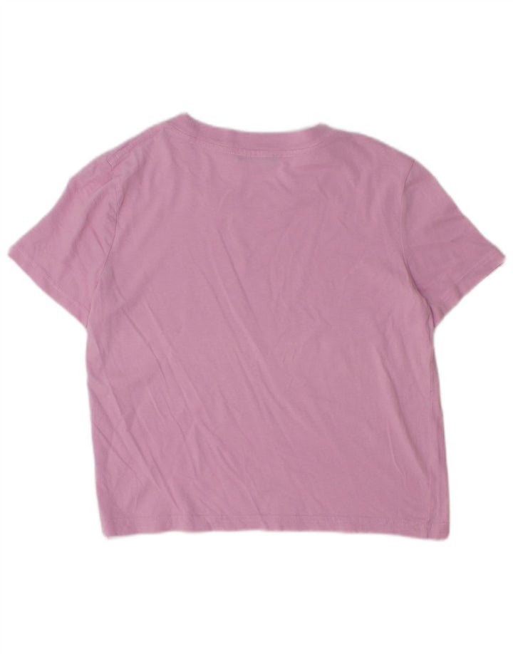 Camiseta Zara Feminina Crop Top UK 10 Pequeno Rosa