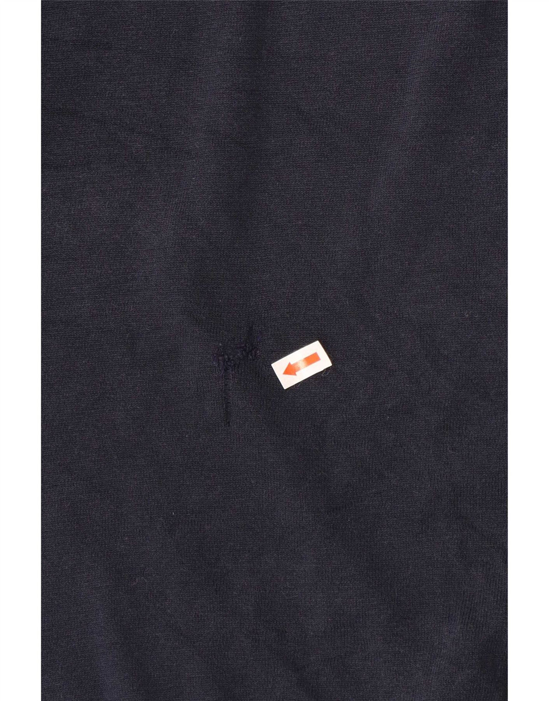 Suéter masculino Massimo Dutti com gola polo grande algodão azul marinho