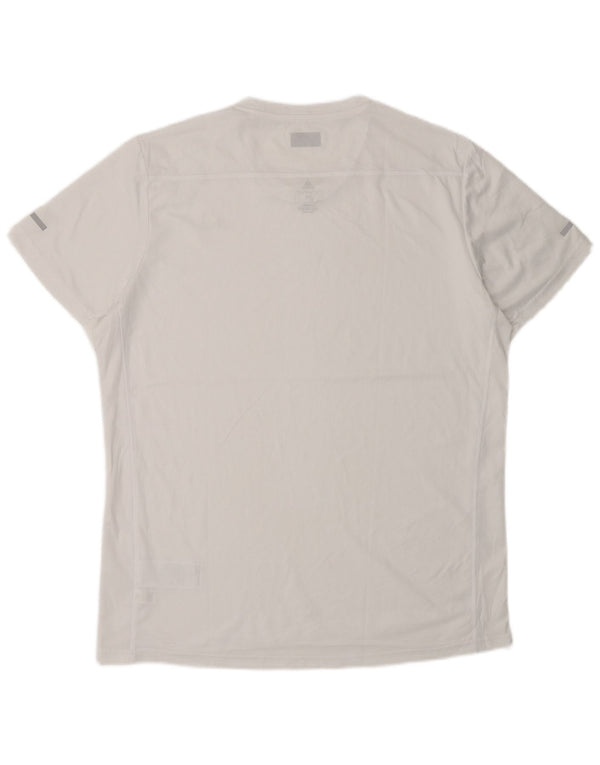 Adidas Mens Aeroready Regular Camiseta Top Grande Branco Poliéster Esportes