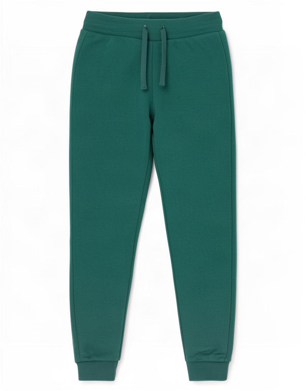 Calças de treino Benetton Meninas Joggers 10-11 Anos XL Verde Algodão