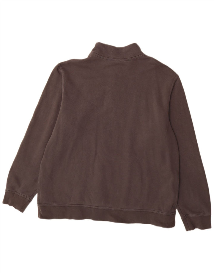Moletom Nike Masculino com Zíper e Pescoço Jumper XL Cinza Algodão