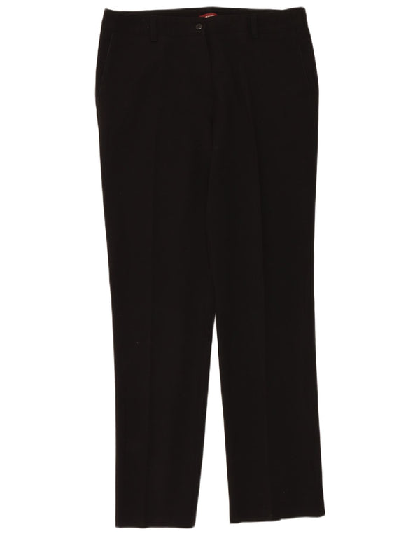 Calça Chino Carrera Feminina Reta W34 L34 Viscose Preta