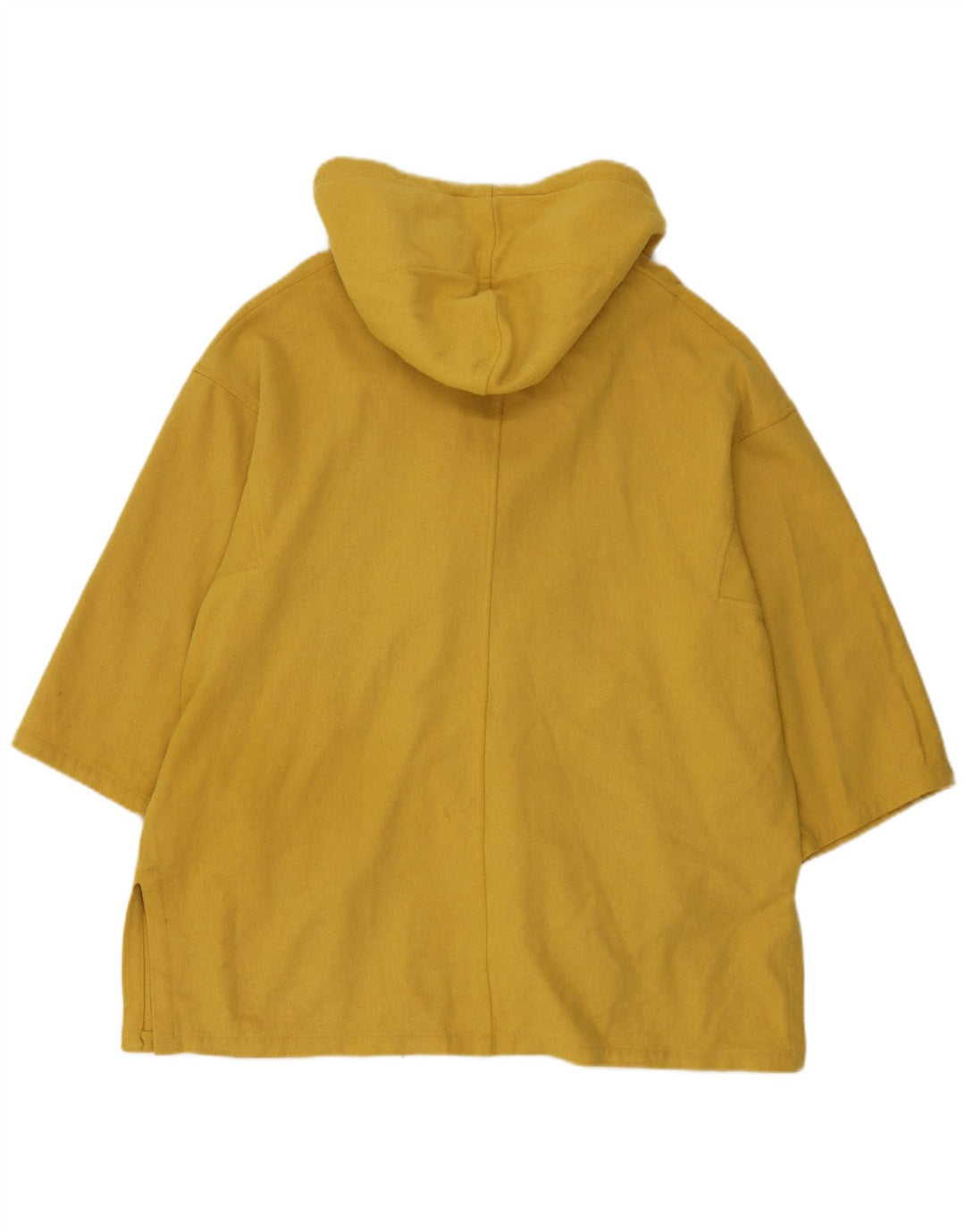 Casaco feminino Marella com capuz grande e trespassado duplo Reino Unido 10 pequeno amarelo