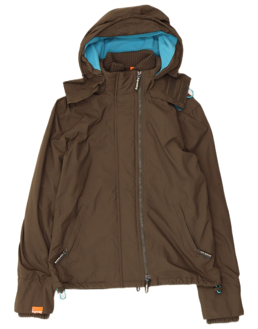 Jaqueta corta-vento feminina SUPERDRY The Windcheater UK 14 médio cáqui