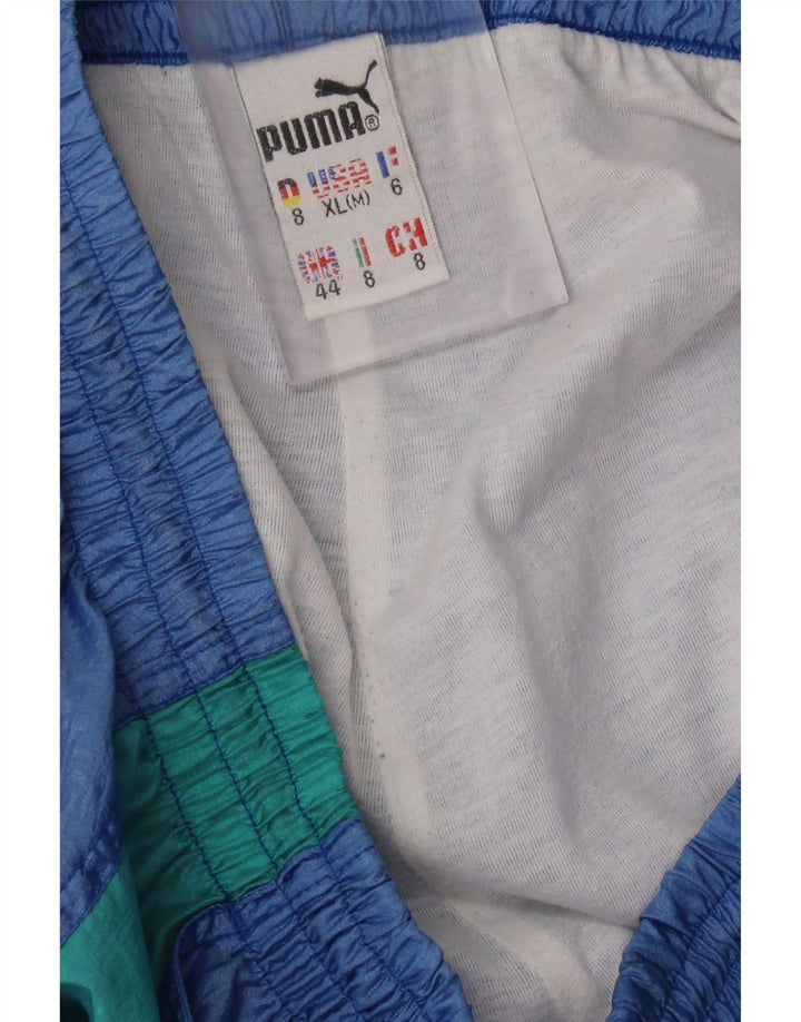 Calça de treino masculina Puma Joggers 2XL W40 L31 Azul Colourblock Poliéster