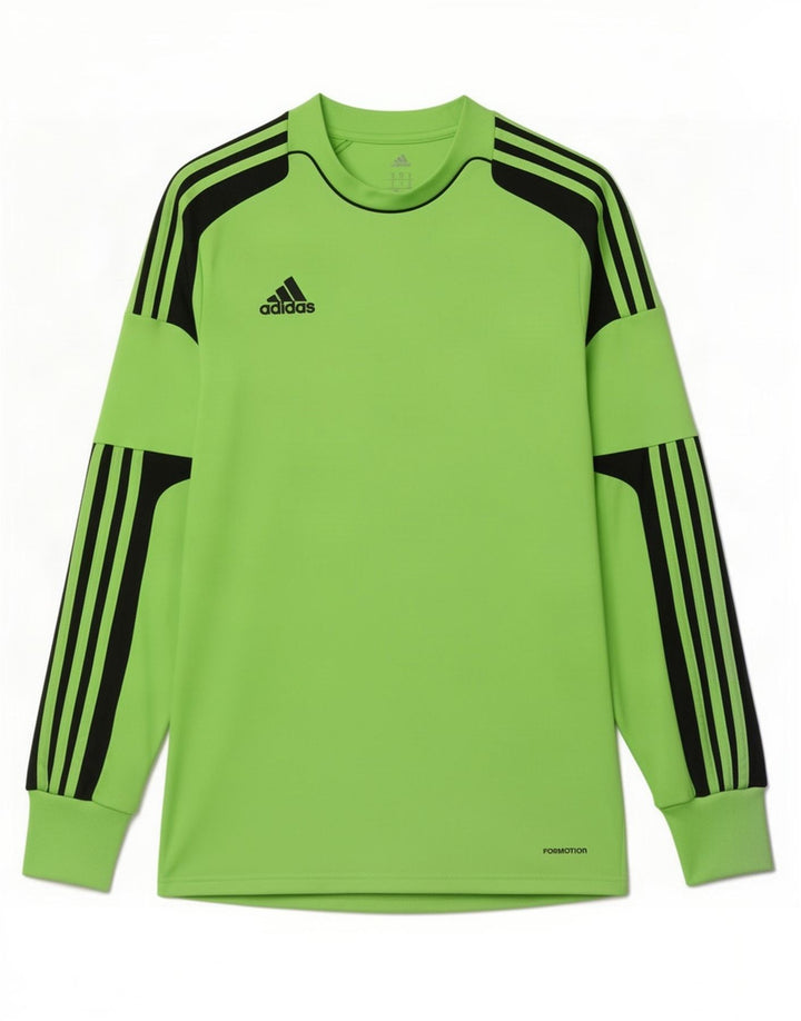 Adidas Mens Climacool Top Manga Longa Verde Médio Colourblock Poliéster