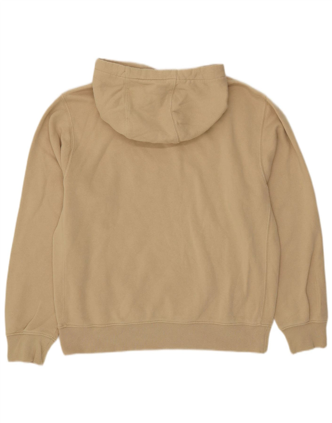 Nike Mens Hoodie Jumper Médio Bege Algodão