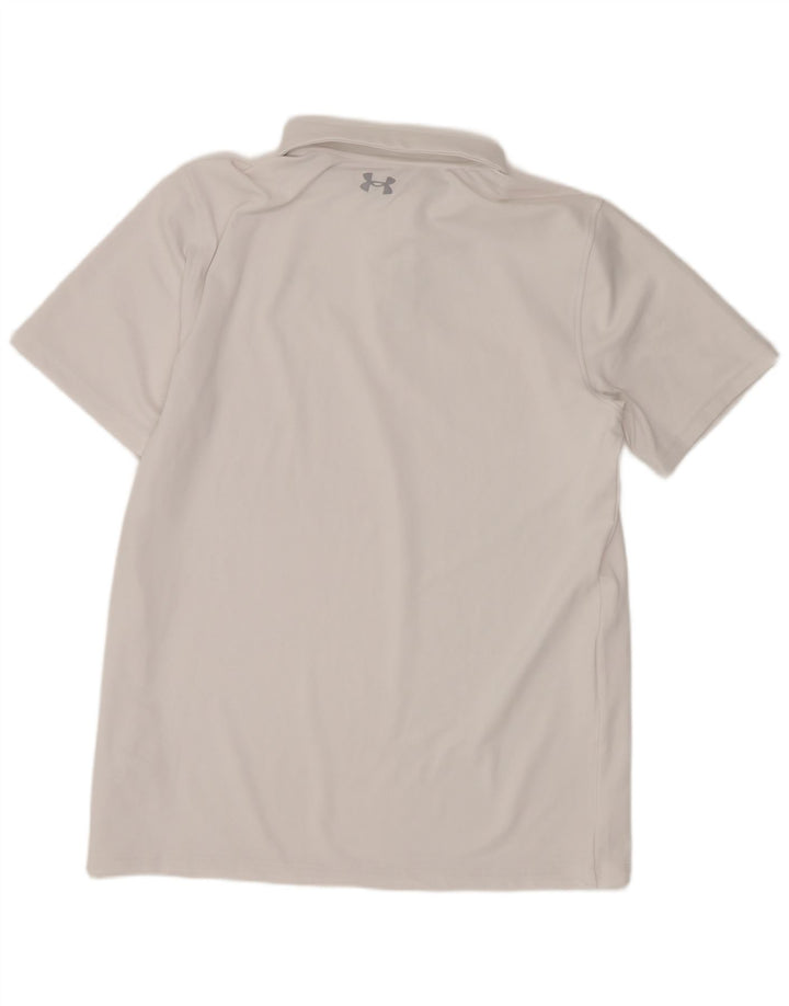 Camisa polo masculina Under Armour 13-14 anos XL branco poliéster