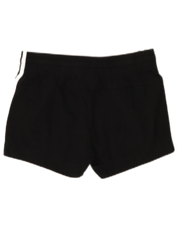 Shorts esportivos femininos ADIDAS UK 8/10 pequeno algodão preto