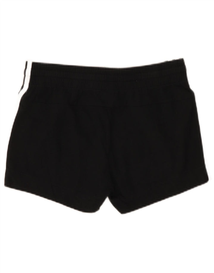 Shorts esportivos femininos ADIDAS UK 8/10 pequeno algodão preto