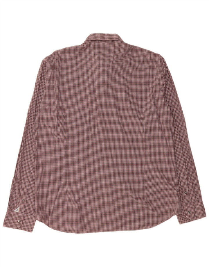 Camisa masculina JOOP XL algodão xadrez rosa