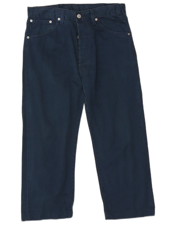 Calça casual masculina Levi's W34 L23 algodão azul marinho