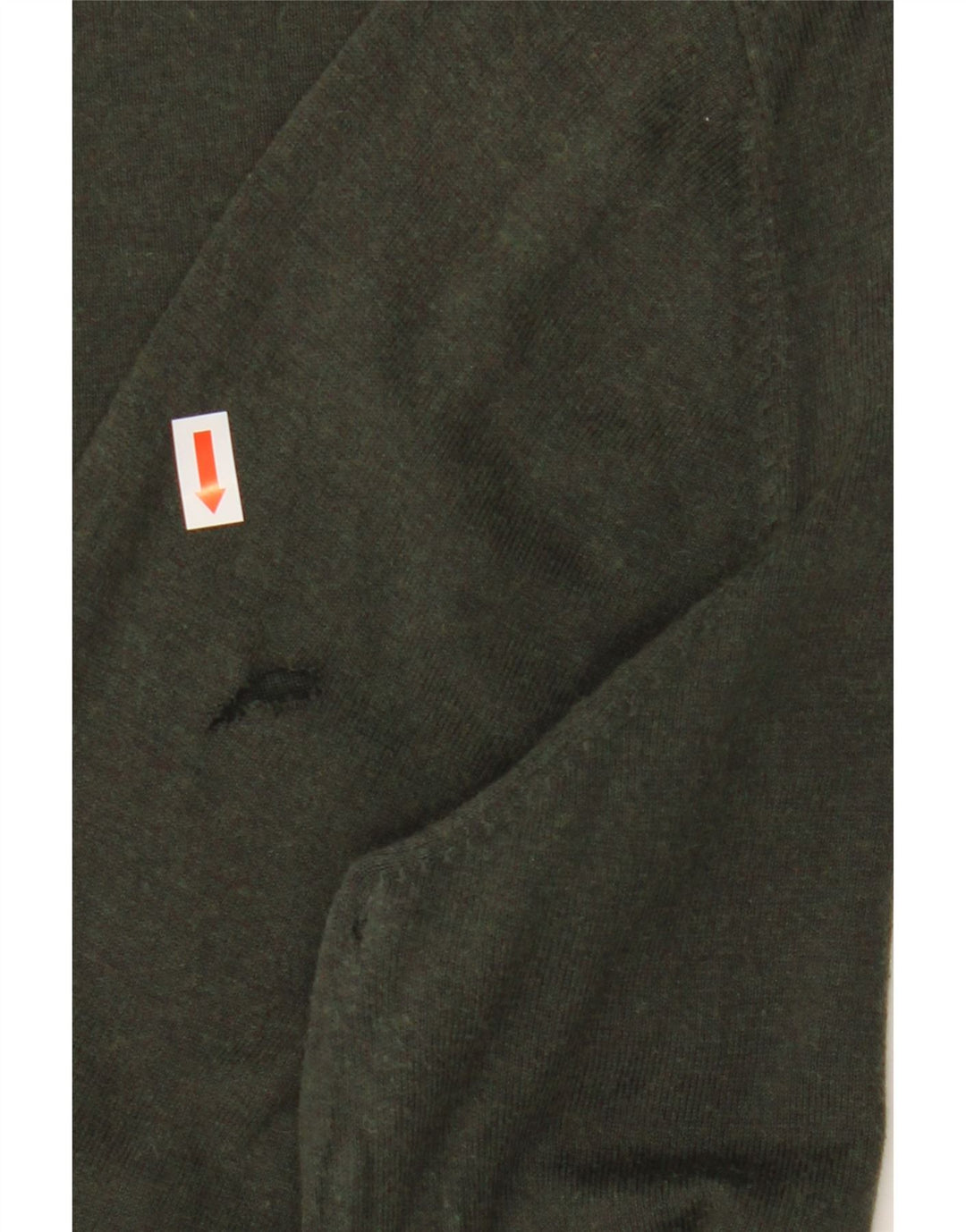 Suéter masculino MASSIMO DUTTI com gola redonda, grande algodão cáqui