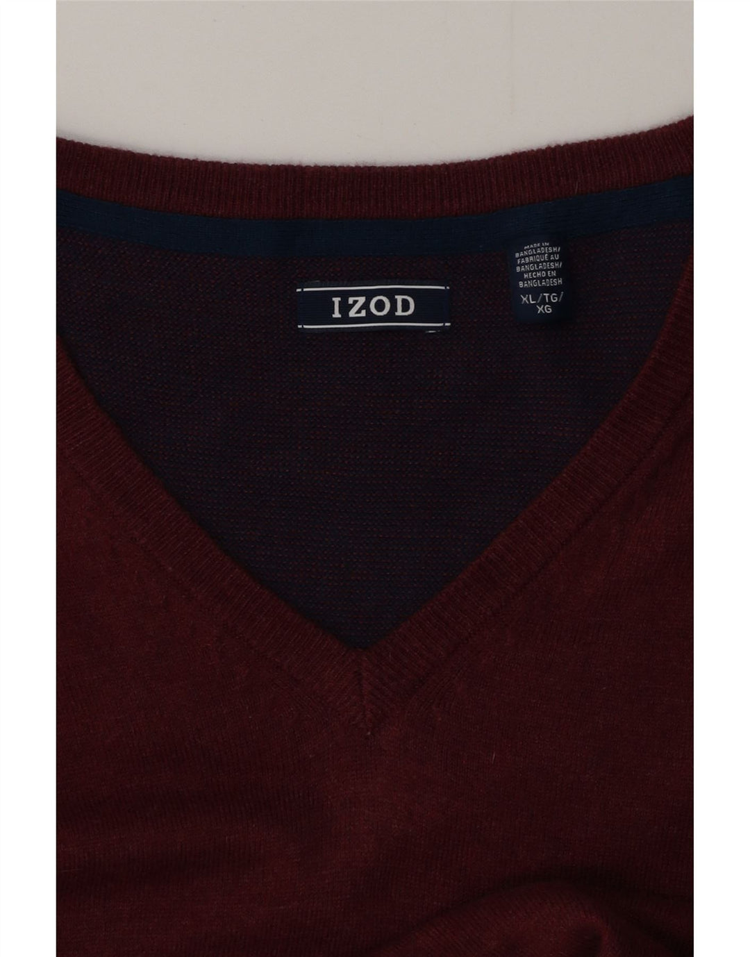 Regata masculina IZOD com colete XL Borgonha