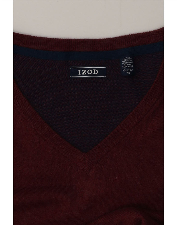 Regata masculina IZOD com colete XL Borgonha