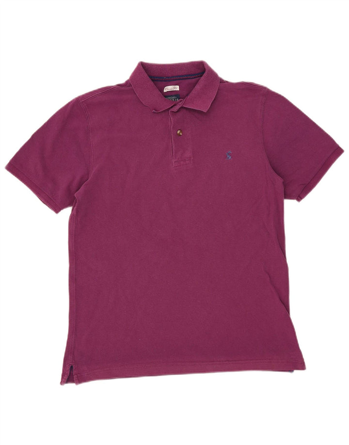Camisa polo masculina Joules Classic Fit pequena roxa