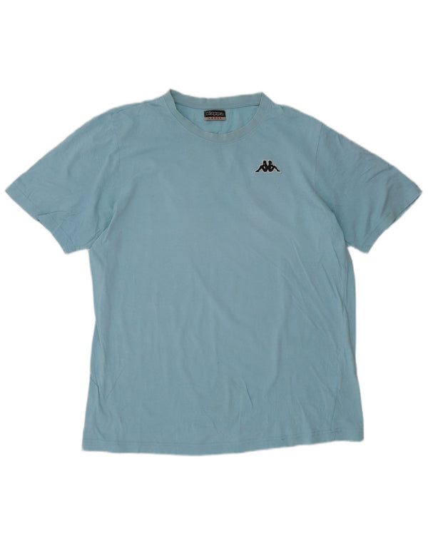 Camiseta masculina Kappa Top grande algodão azul