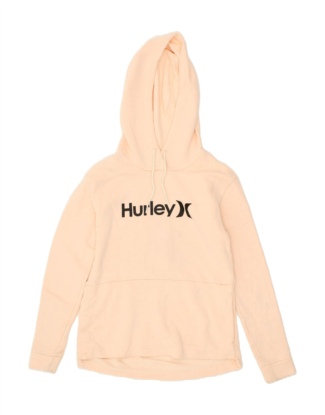 HURLEY Womens Graphic Hoodie Jumper UK 6 XS Pink Cotton Vintage Hurley and Second-Hand Hurley from Messina Hembry 