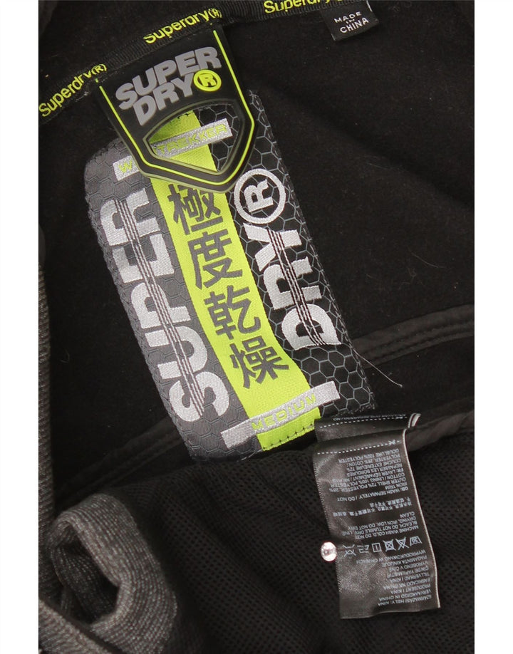 Jaqueta corta-vento masculina Superdry com capuz UK 38 poliéster cinza médio