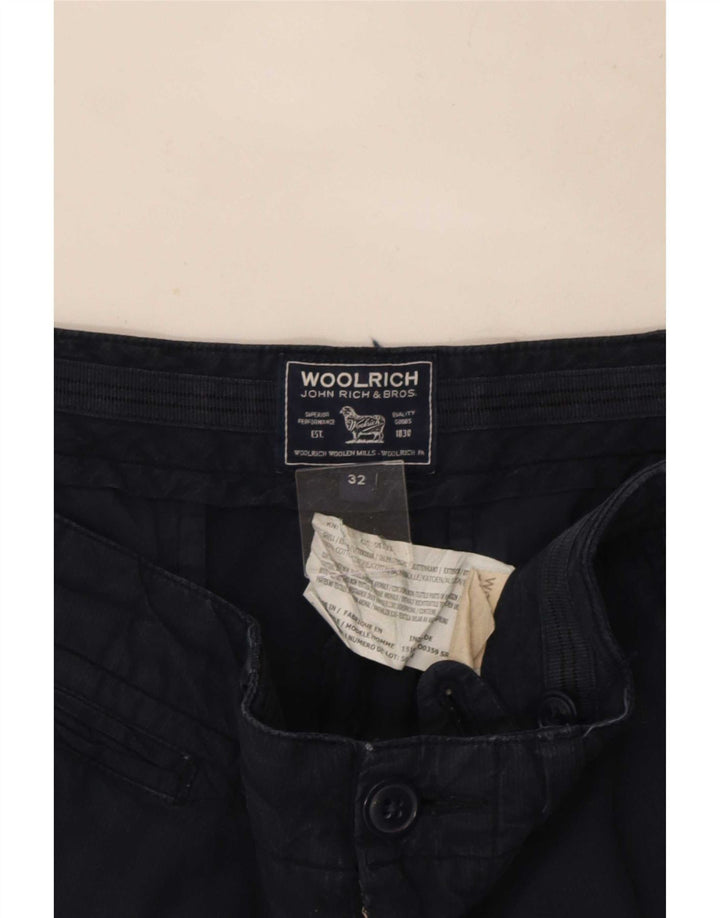 Shorts casuais masculinos Woolrich W32 médio azul marinho