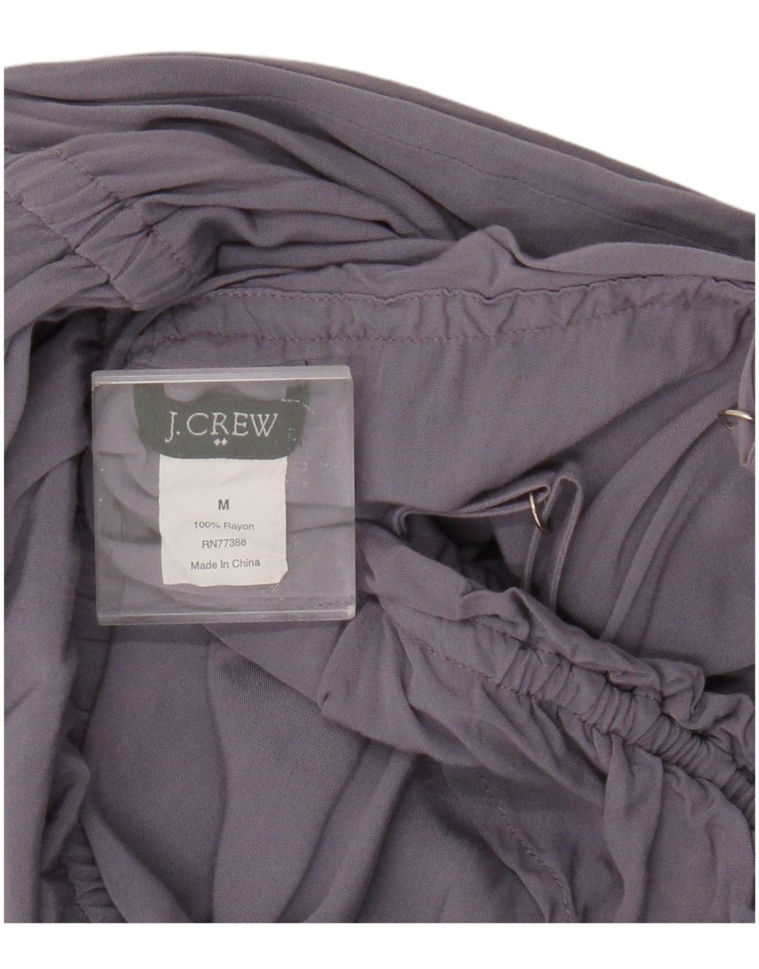 J. Crew Vestido de verão feminino Reino Unido 12 rayon roxo médio