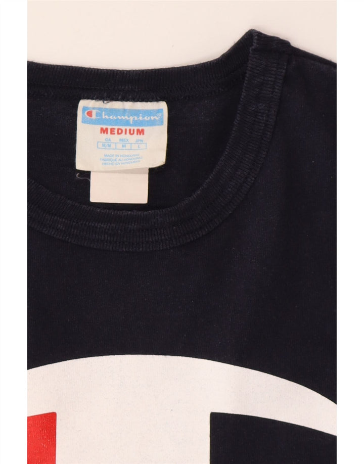 Camiseta gráfica masculina CHAMPION Top médio azul marinho