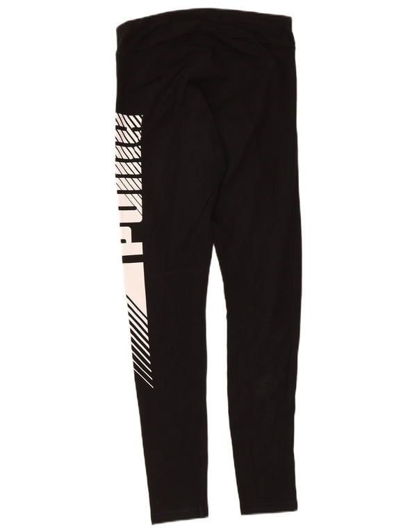 Leggings PUMA Feminino UK 10 Pequeno Preto