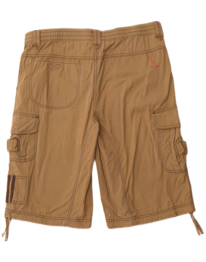 ADIDAS Mens Cargo Shorts Grande W36 Algodão Cáqui