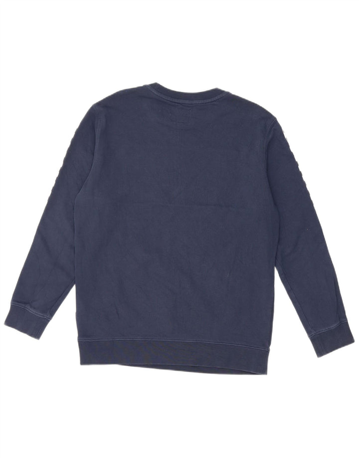 Vans feminino gráfico moletom jumper UK 14 grande bloco colorido azul marinho