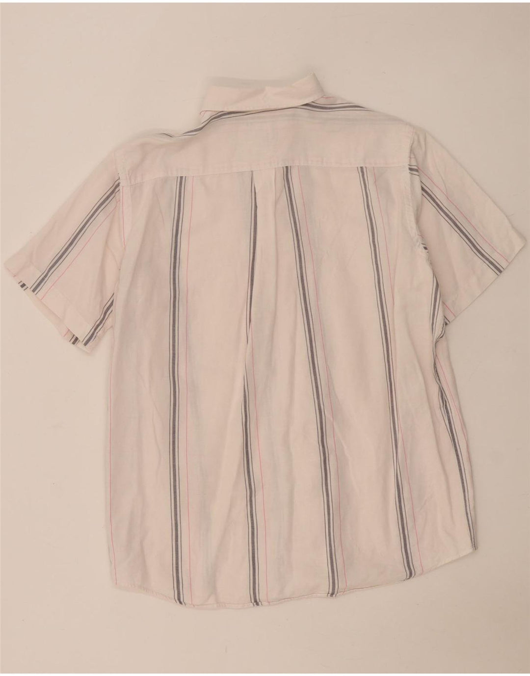Camisa masculina de manga curta Murphy & Nye XL listrada branca