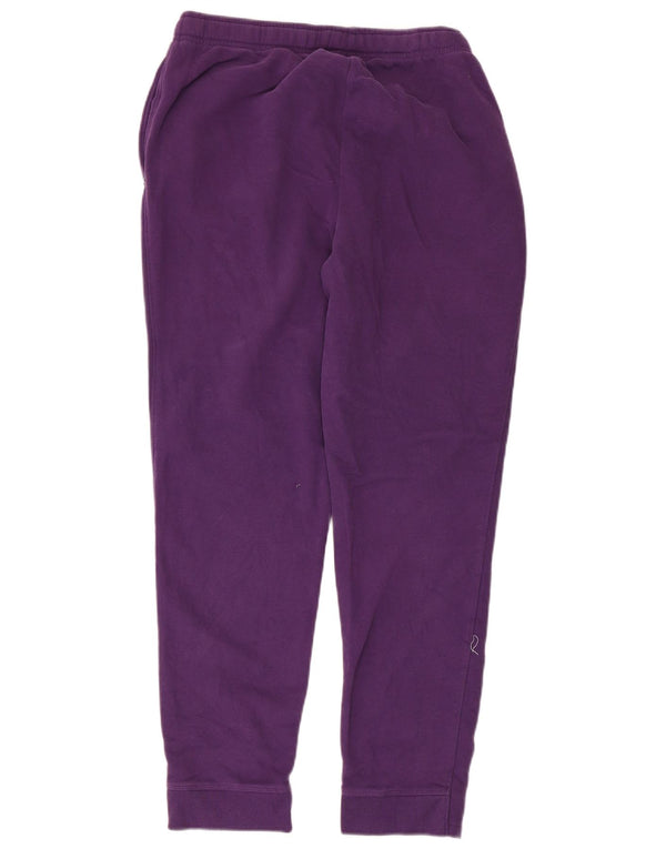 Calça de treino feminina Champion Joggers UK 14 algodão roxo médio