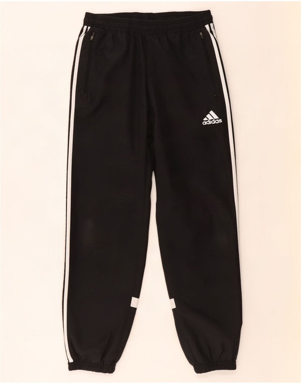 Calça de treino masculina Adidas Joggers médio preto colorblock poliéster