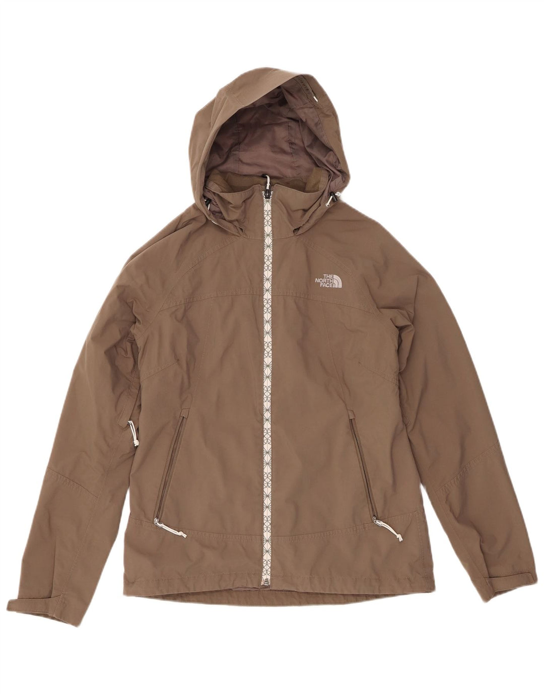 Jaqueta de chuva feminina com capuz THE NORTH FACE Reino Unido 14 nylon cinza médio