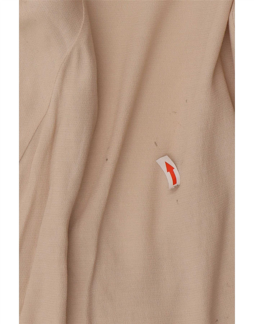 Top túnica oversized feminino Zara UK 10 pequeno poliéster bege