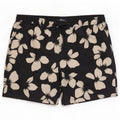 Shorts de natação masculino Marks & Spencer médio preto floral poliéster
