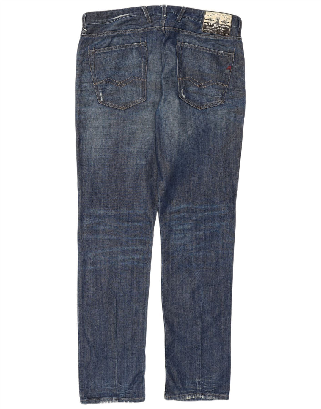 Replay Masculino Tirmar Tapered Jeans W36 L34 Azul Algodão