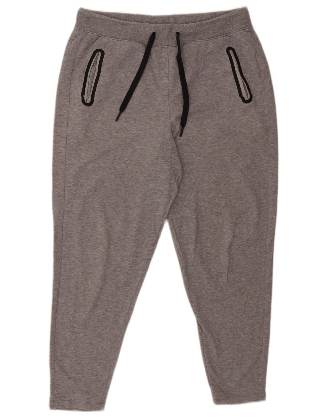 Calça de treino feminina Marks & Spencer UK 12 algodão cinza médio