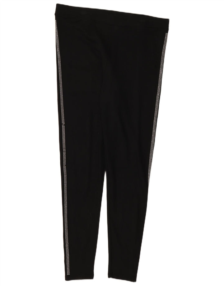 Leggings femininos Marks & Spencer Reino Unido 18 XL preto viscose