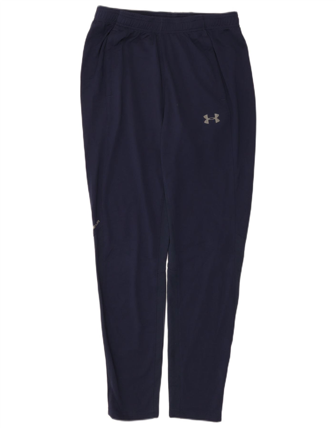 Under Armour Mens Calças de treino justas poliéster azul marinho médio