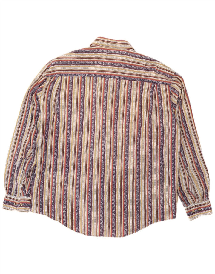 Camisa masculina HENRY MORELL tamanho 43/44 XL listrada multicolorida