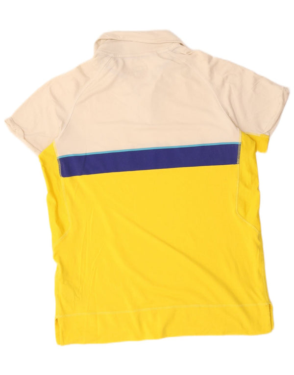 Camisa polo masculina Nike grande amarelo colorblock nylon