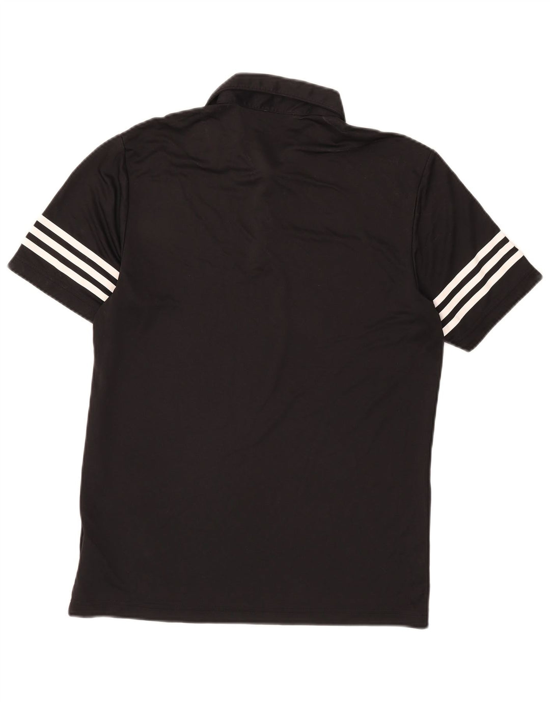 Camisa Polo Masculina Adidas Pequena Poliéster Preto Preto