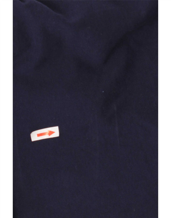Guess Camisa polo masculina média algodão azul marinho