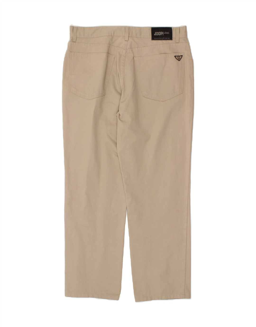JOOP Mens Straight Casual Trousers W36 L31 Beige Cotton Vintage Joop and Second-Hand Joop from Messina Hembry 